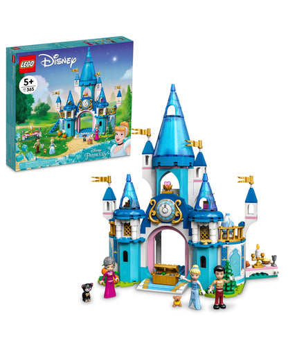 LEGO Disney Cinderella and Prince Charming's Castle 3-Level Building Kit (365 Pcs)