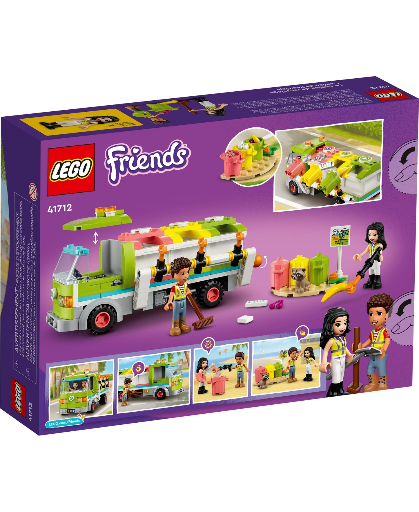 LEGO Friends Recycling Truck 41712 Building Kit - Eco-Friendly Play (259 Pieces)