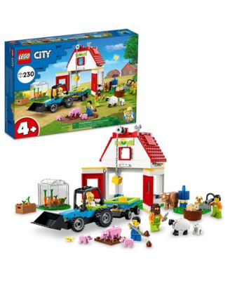 LEGO City Farm Barn & Animals 230-Piece Playset with Tractor and Greenhouse