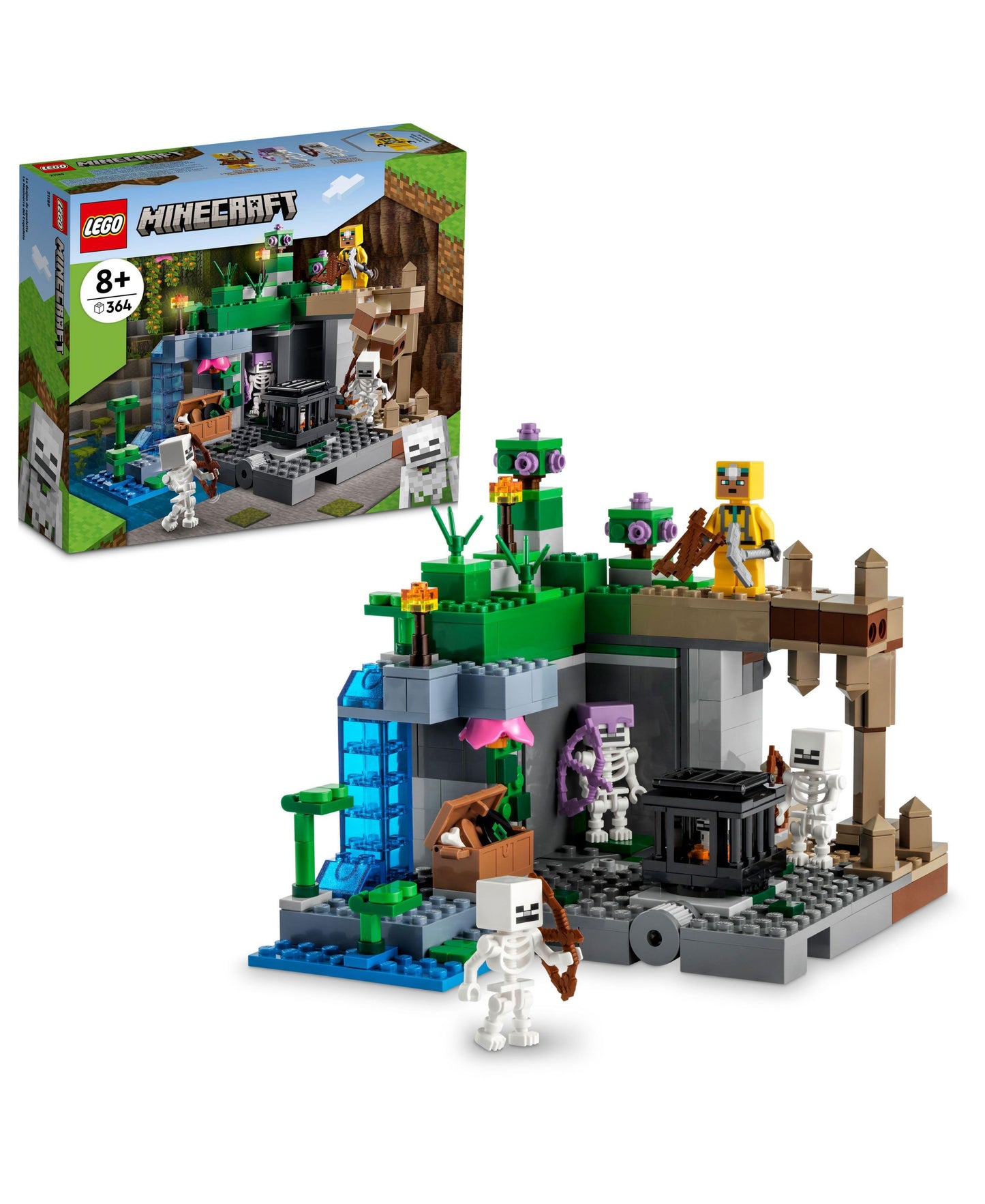 LEGO Minecraft The Skeleton Dungeon 21189 Building Kit - 364 Pieces