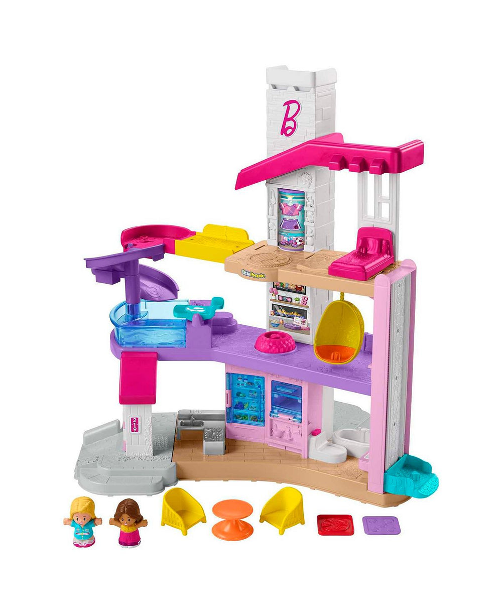 Little People Barbie DreamHouse Toddler Playset with Lights and Sounds