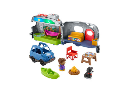 Fisher Price Little People Light-Up Learning Camper - Interactive Educational Toy