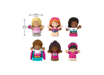 Fisher Price Barbie Little People Figure Set - 6 Themed Dolls