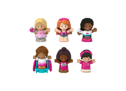 Fisher Price Barbie Little People Figure Set - 6 Themed Dolls