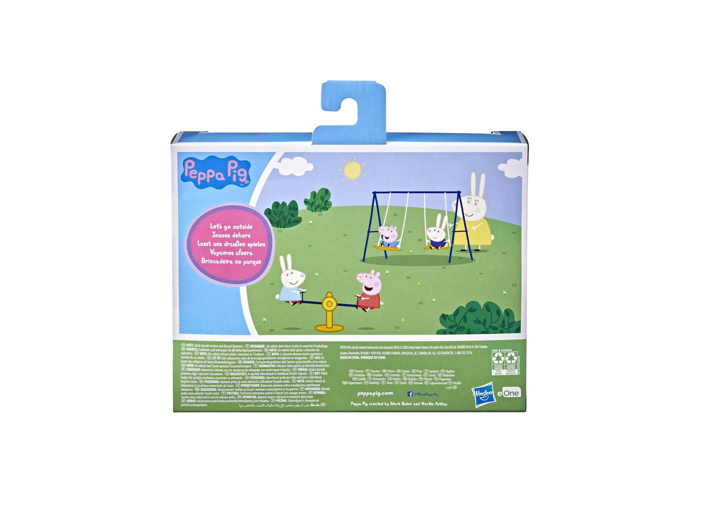 Hasbro Peppa Pig Outdoor Fun Playset with Swings and Seesaw