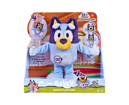 Bluey Dance Play Feature Plush - Interactive 13" Toy