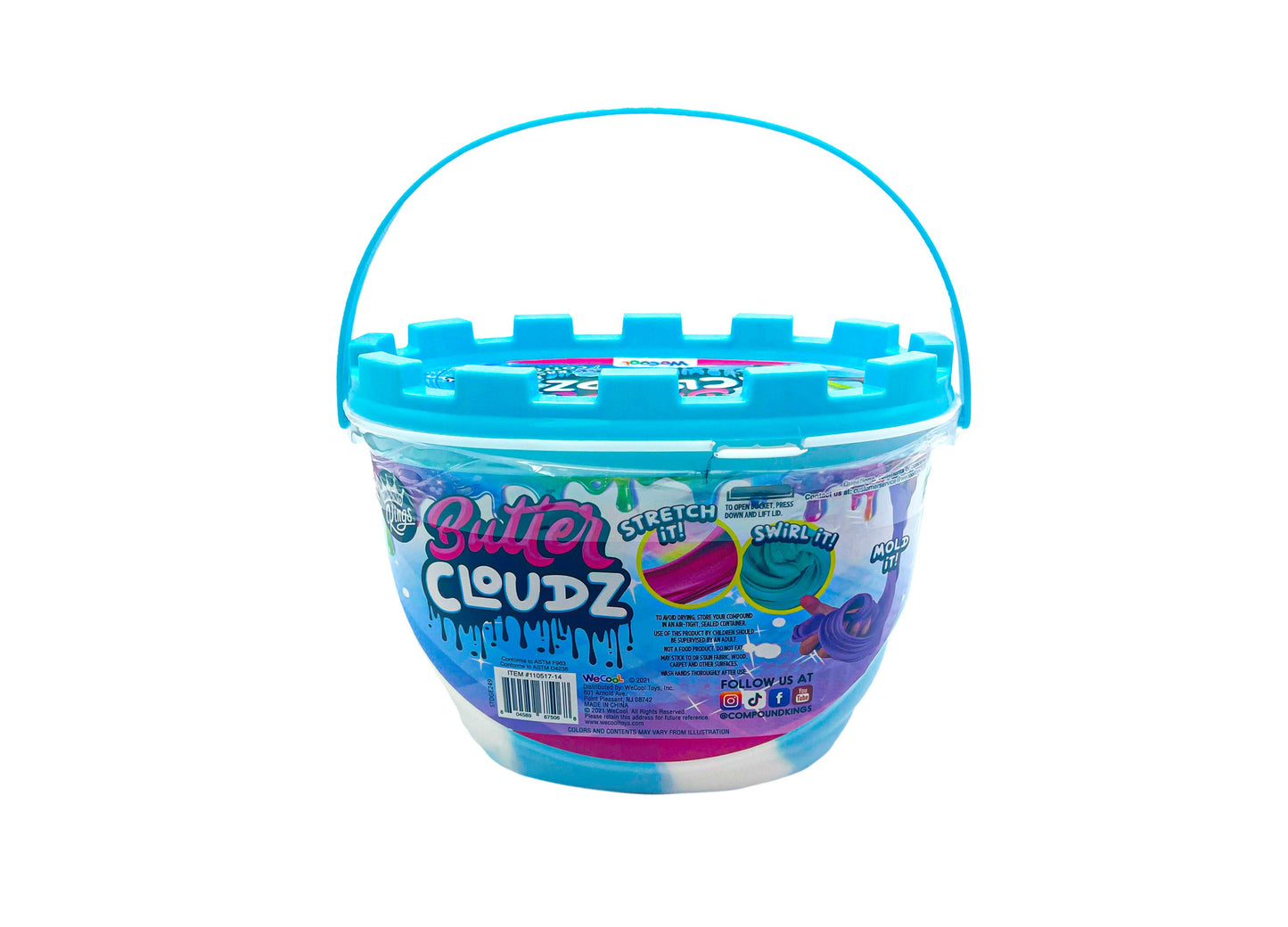 Compound Kings Butter Cloudz Slime Kit - Blue Raspberry & Cotton Candy