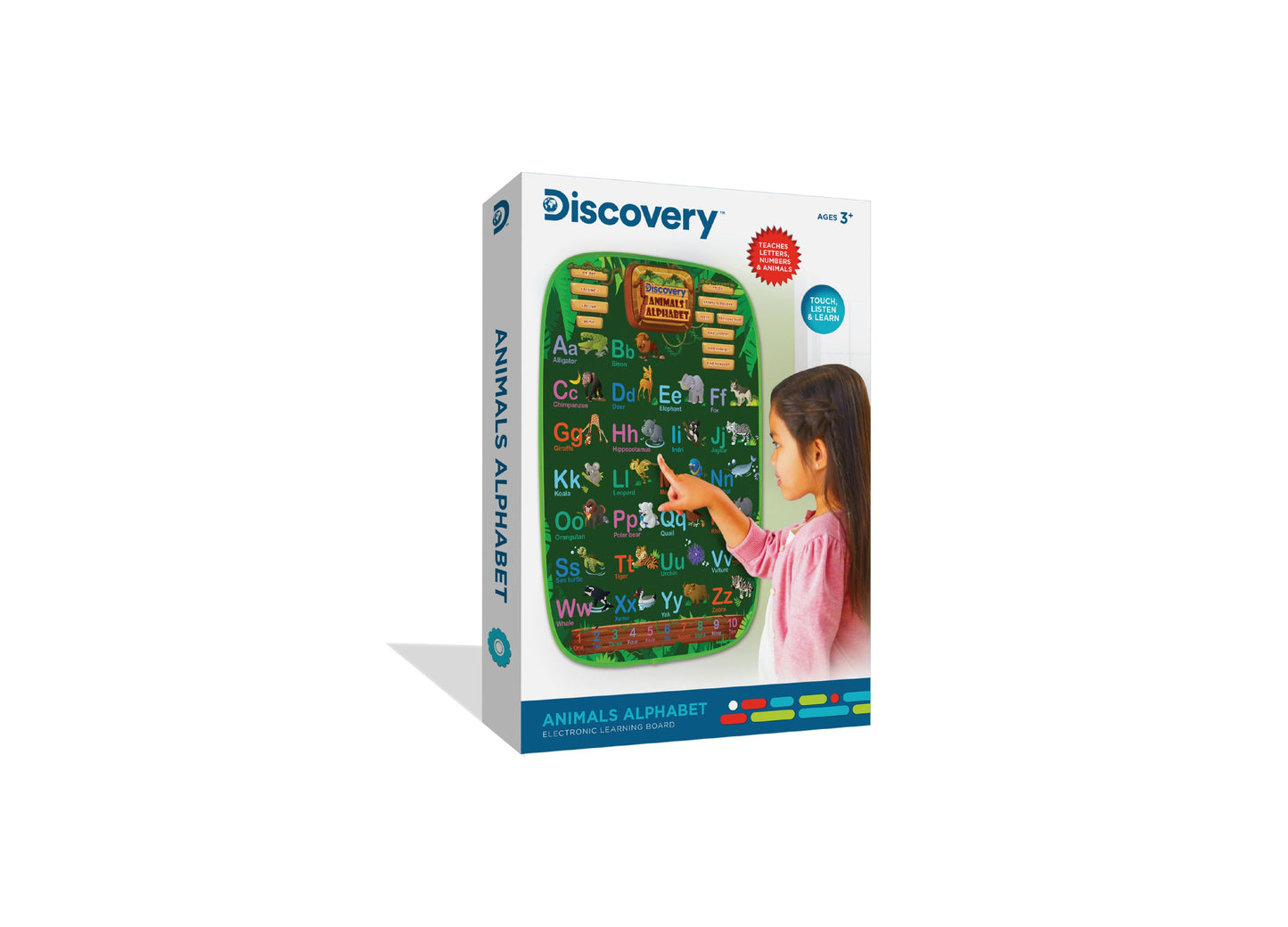 Discovery Kids 34-Piece Animal Alphabet Electronic Learning Board - Interactive Educational Toy