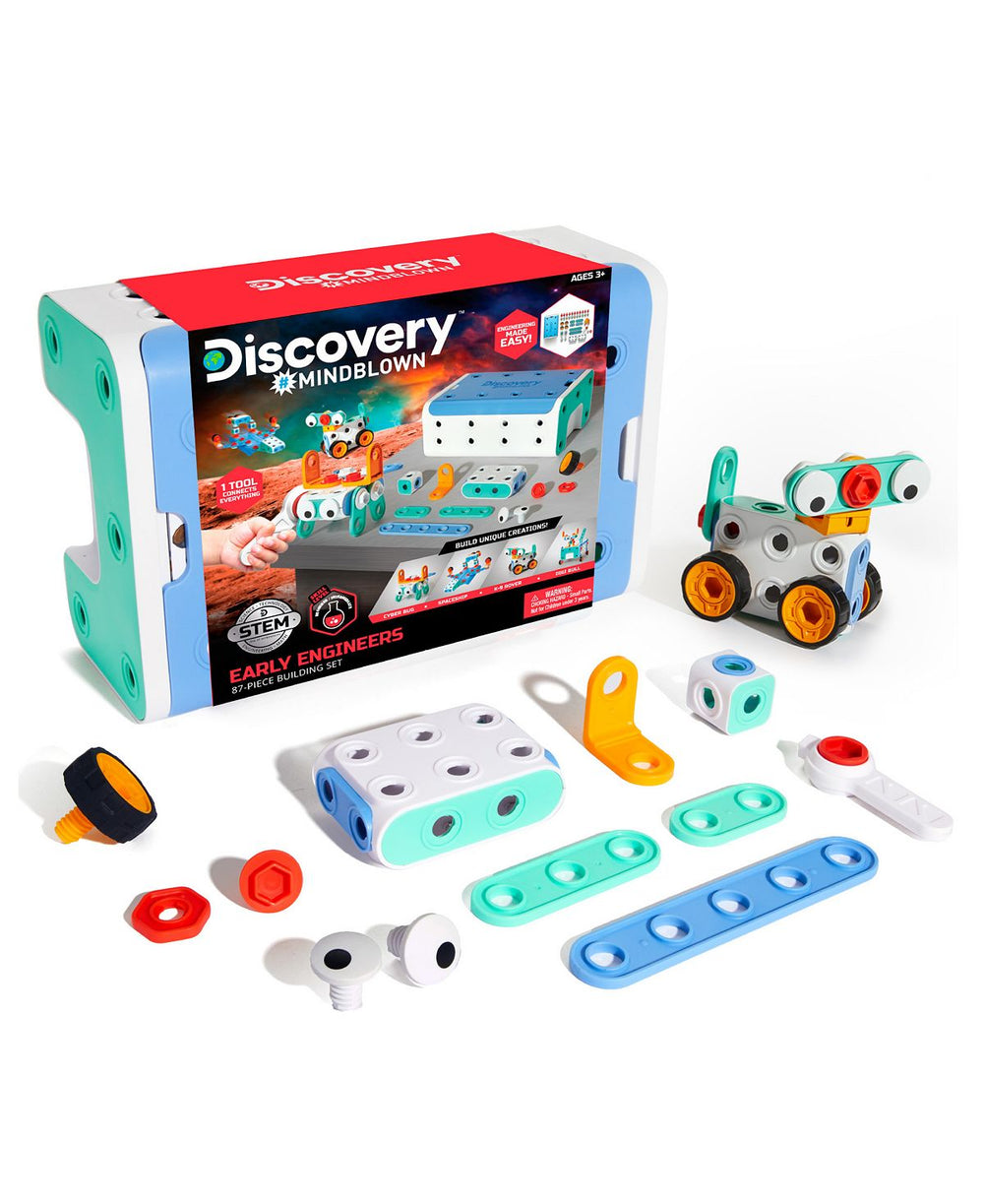 Discovery #MINDBLOWN Early Engineers 87-Piece STEM Building Set