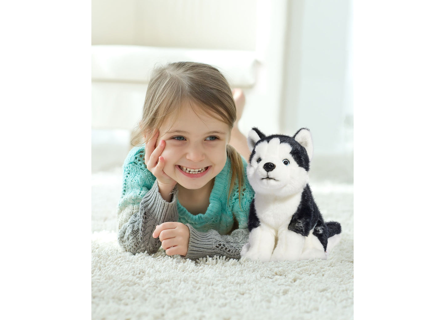 Geoffrey's Toy Box 10 inch Siberian Husky Plush Puppy - Exclusive at Macy's