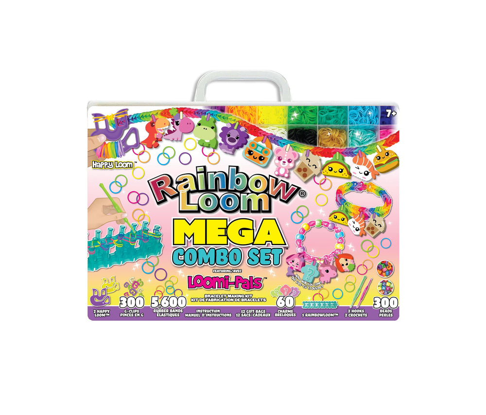 Rainbow Loom Mega Combo Set - Loomipal 5664-Piece Bracelet Making Kit