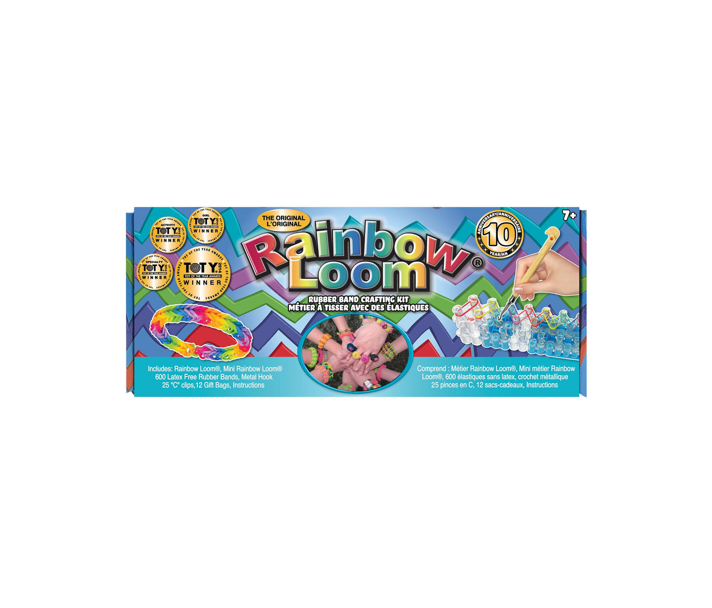 Rainbow Loom Original Rubber Band Crafting Kit, 626-Piece Set