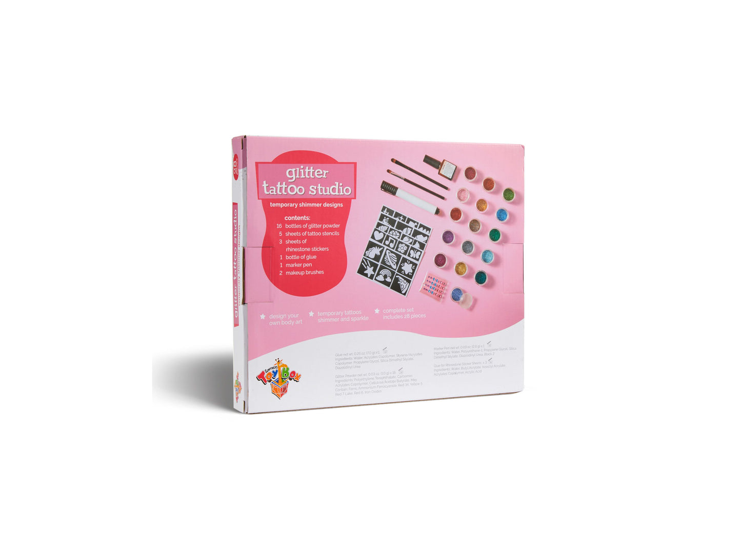 Geoffrey's Toy Box DIY Glitter Tattoo Studio Set - Exclusive to Macy's