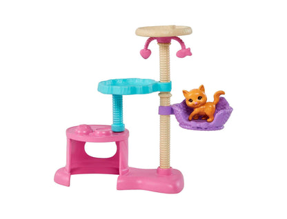 Barbie Kitty Condo Playset with Doll, Pets, and Accessories