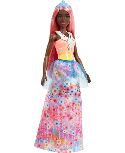 Barbie Dreamtopia Royal Doll - Light-Pink Hair with Floral Skirt