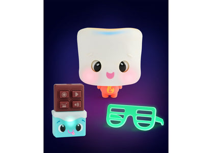 DJ Mixer Mel Mix-A-Lot Interactive Marshmallow Toy with Glow-in-the-Dark Glasses