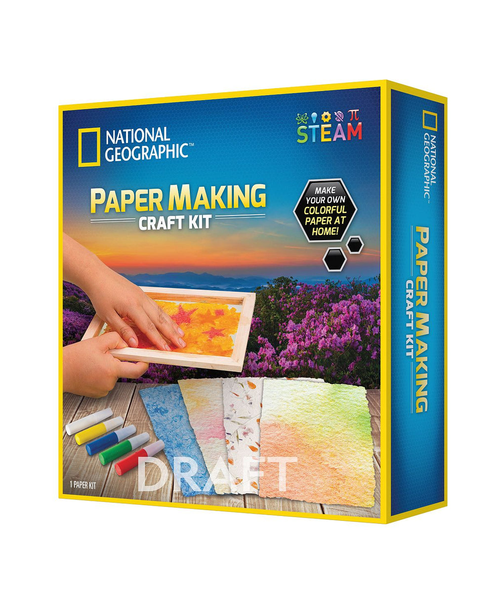 National Geographic STEAM Paper Making Craft Kit - Colorful Creation Set