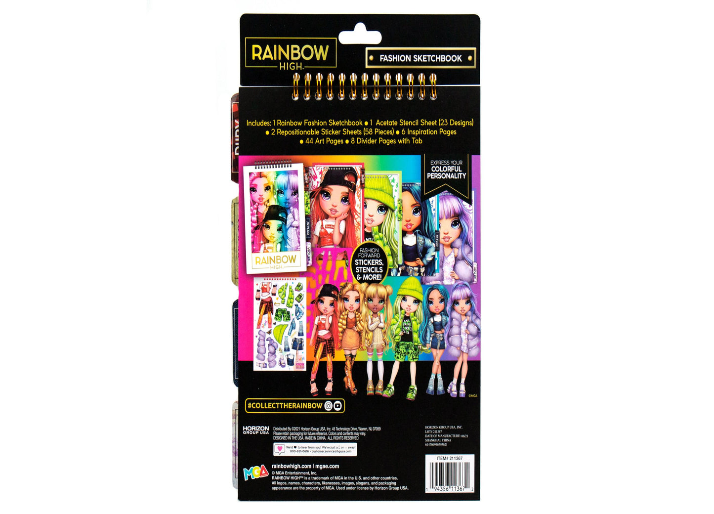 Rainbow High Fashion Sketchbook Playset