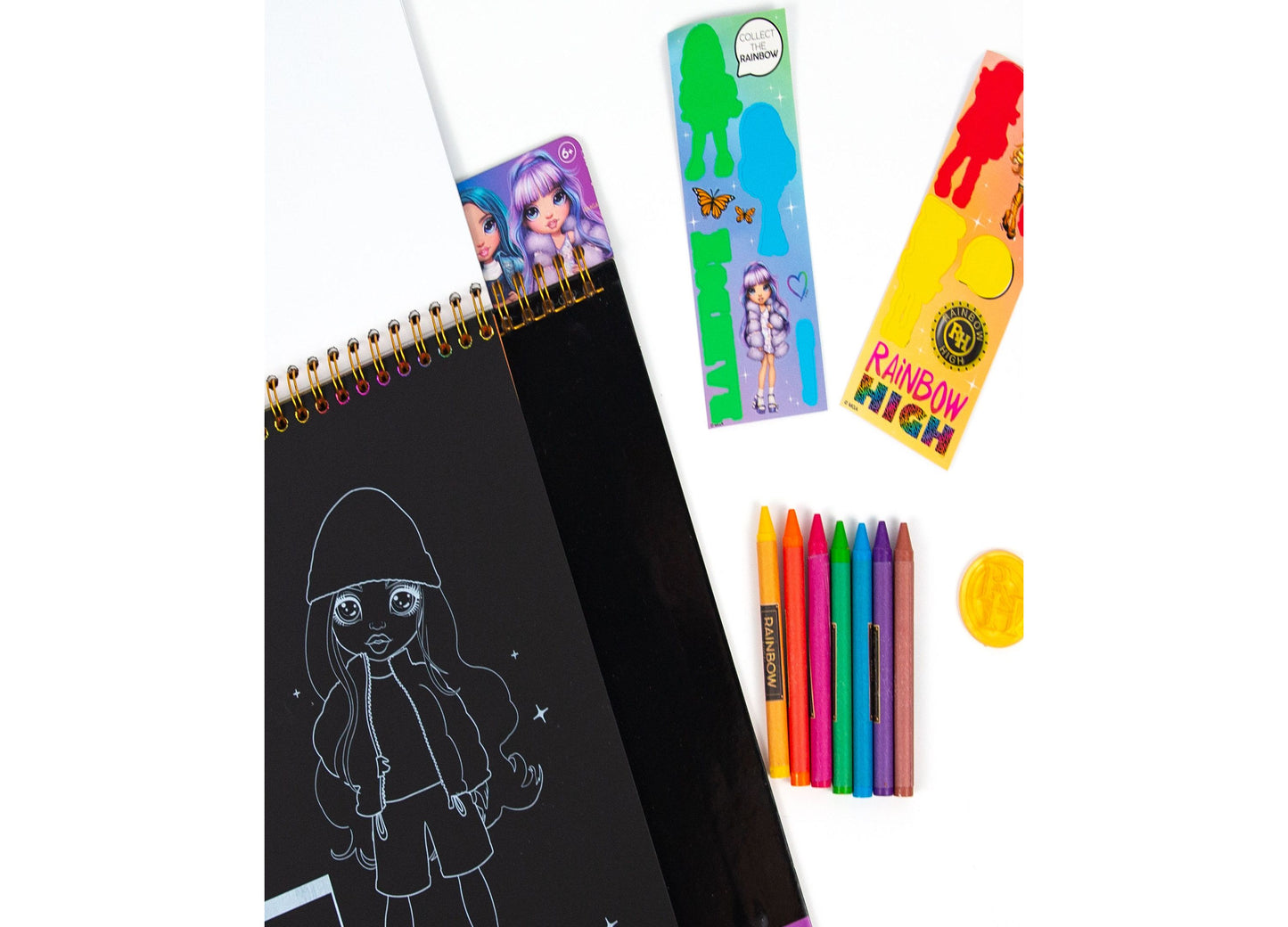 Rainbow High Scratch and Style Fashion Sketchbook Playset