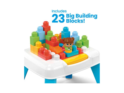 MEGA BLOKS 25-Piece Build 'n Tumble Table with Interactive Features