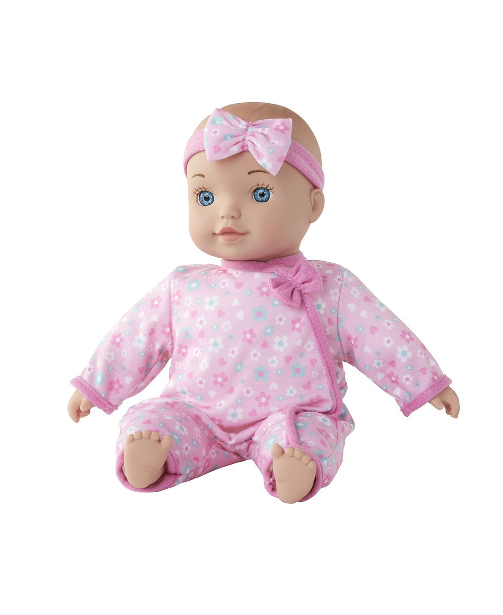 Toys R Us Chatter Coo 12 inch Interactive Baby Doll - Pink Floral Sleeper