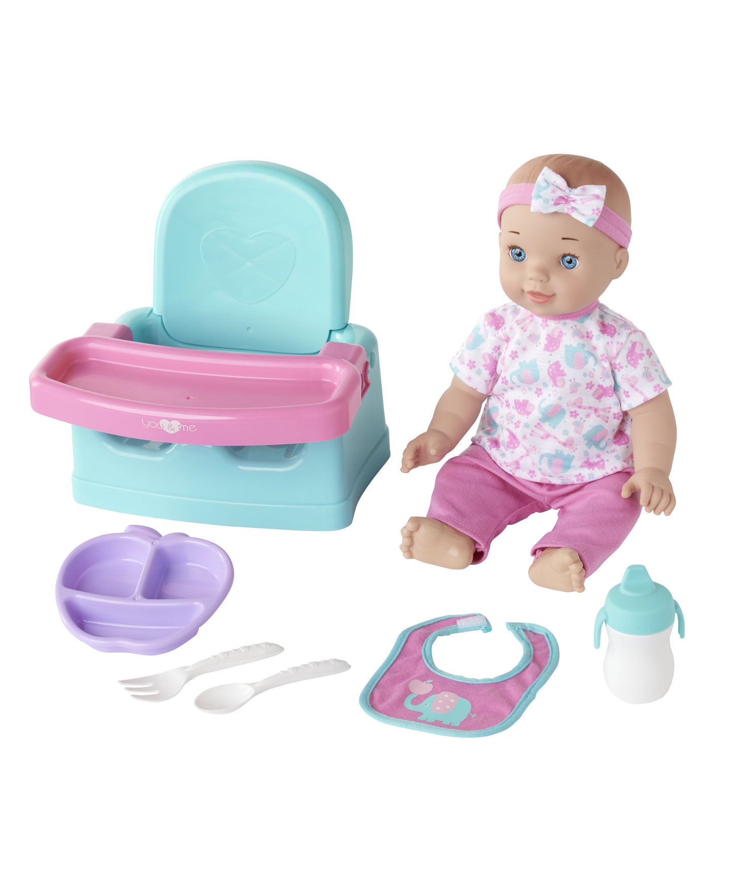 Toys R Us - Hungry Baby 14" Doll Set with Feeding Accessories