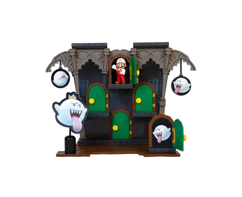 Nintendo Deluxe Boo Mansion Playset with Fire Mario Figure