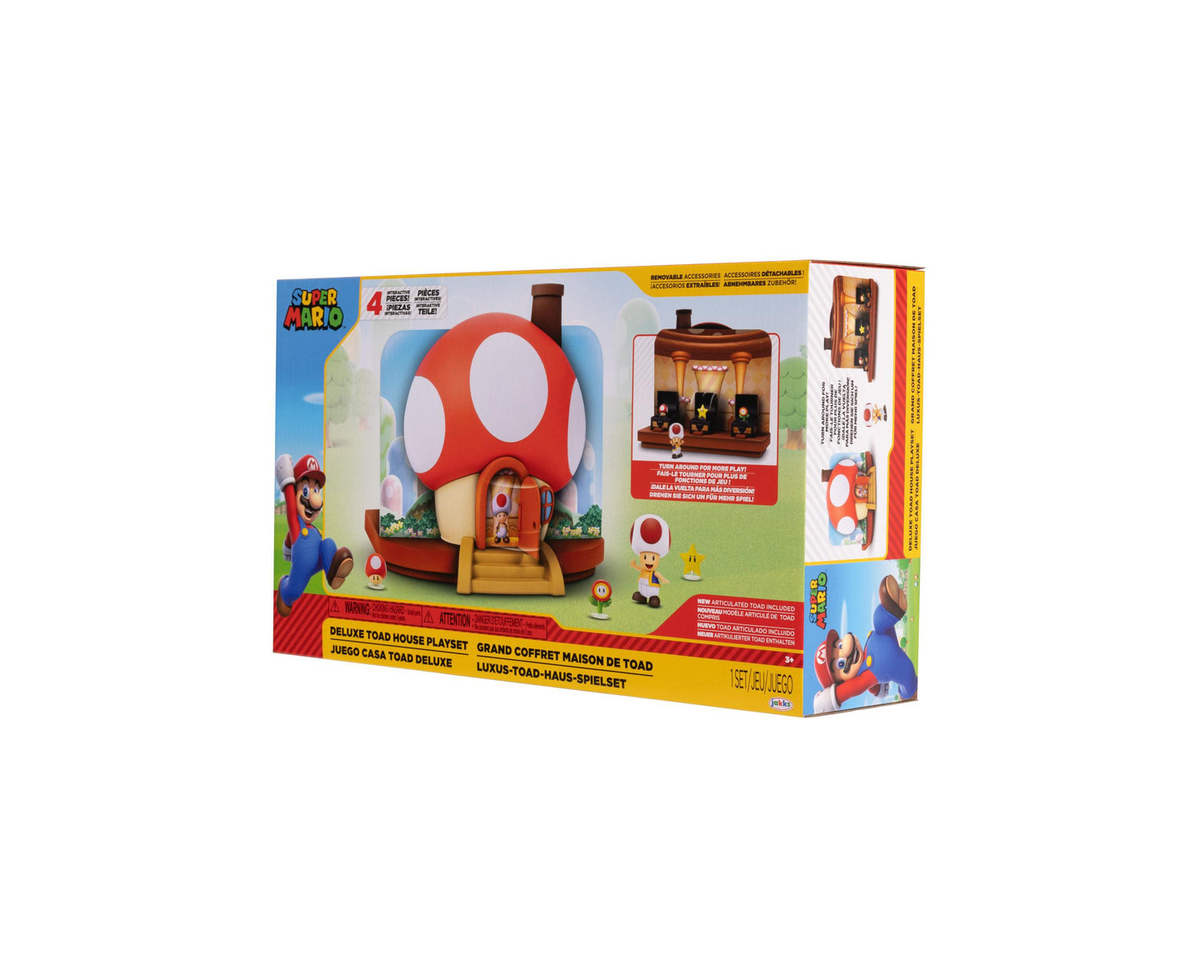 Nintendo Super Mario 2.5" Deluxe Toad House Interactive Playset