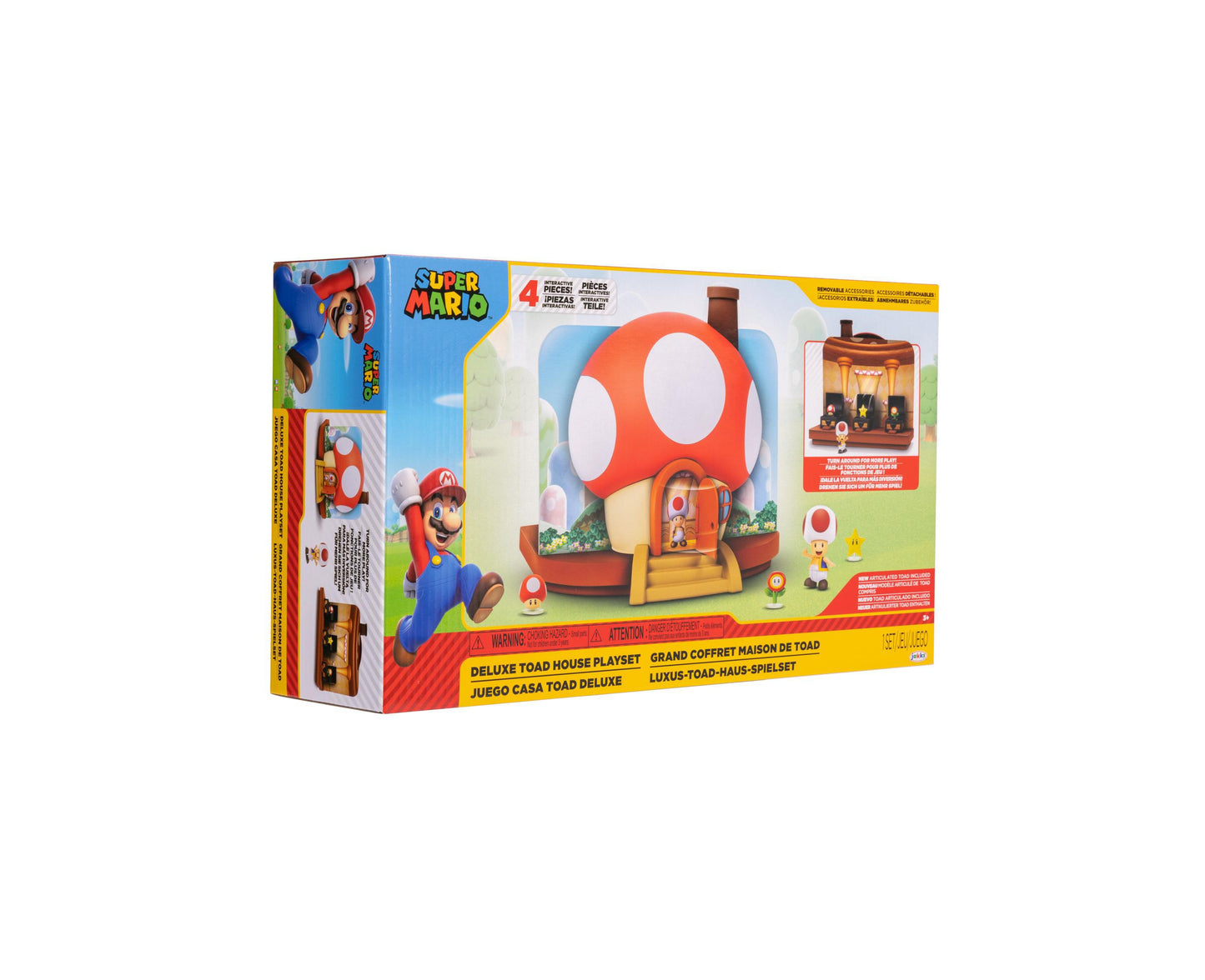 Nintendo Super Mario 2.5" Deluxe Toad House Interactive Playset