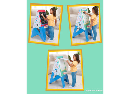 WowWee Pop2Play Rainbow Art Easel Set - Double-Sided Design