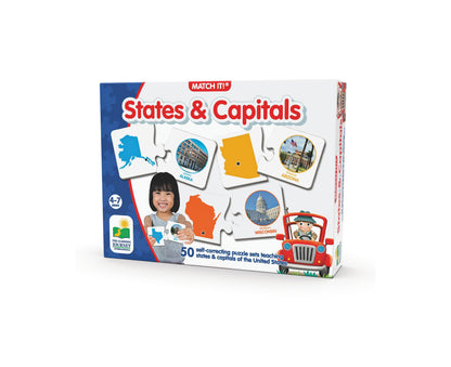 Match It! States & Capitals - Engaging Geography Puzzle Game