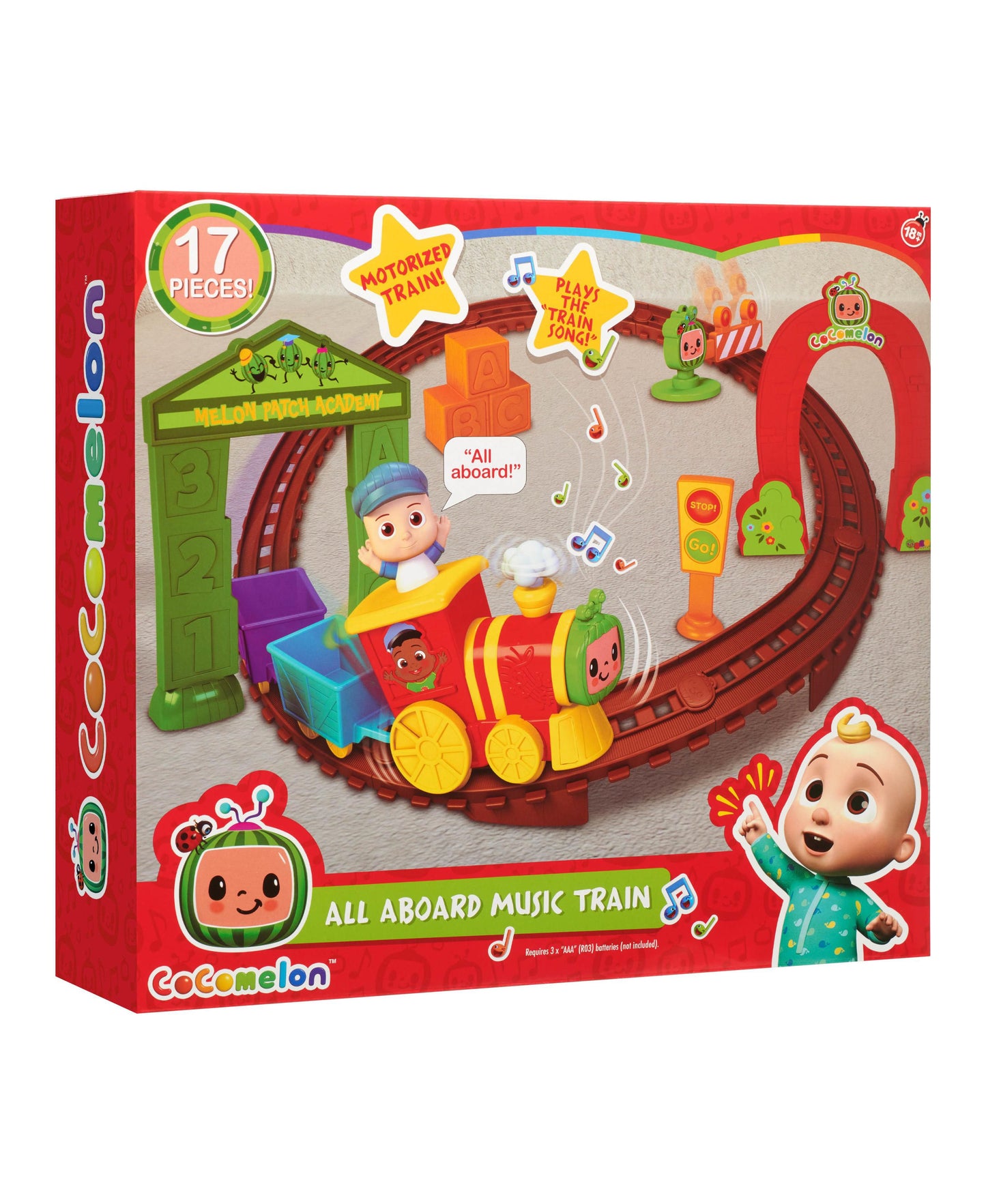 CoComelon All Aboard Music Train Playset - 15 Piece Interactive Set