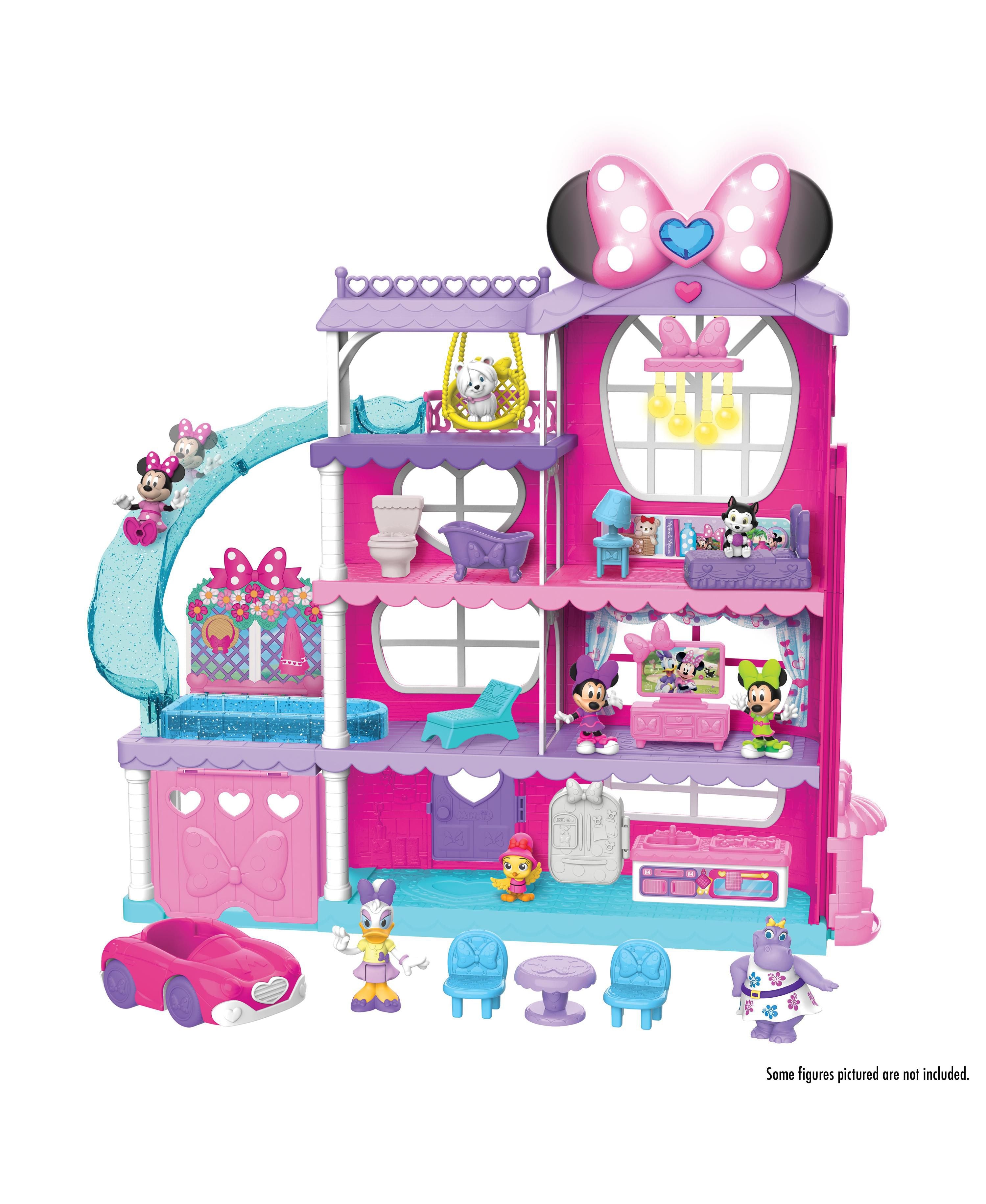 Disney Minnie Mouse Marvelous Mansion Playset Interactive Dollhouse Toys R Us