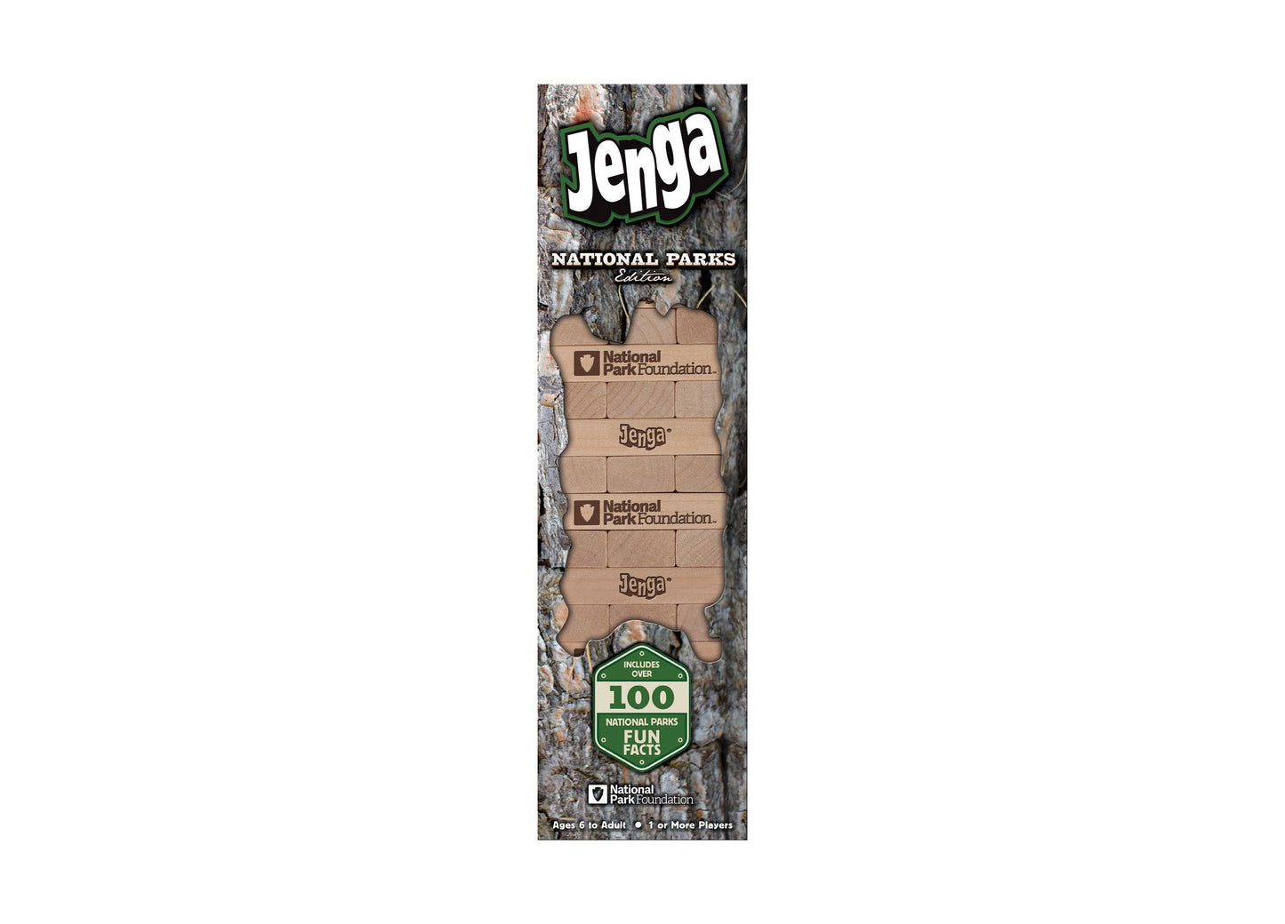 USAopoly JENGA® National Parks Edition Hardwood Game