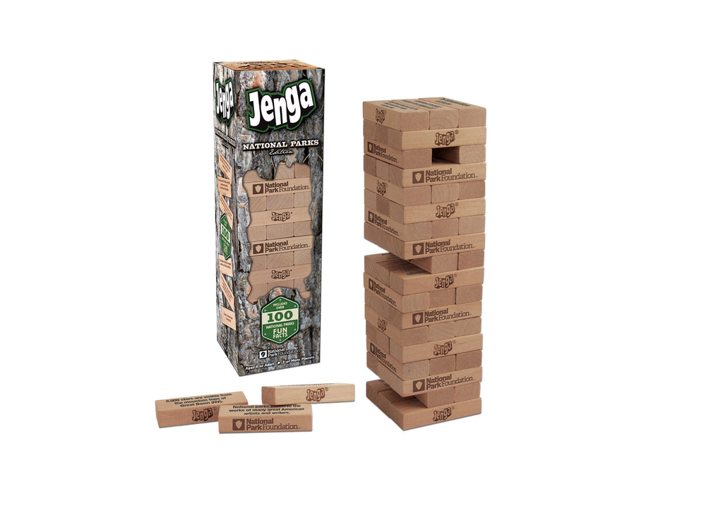 USAopoly JENGA® National Parks Edition Hardwood Game