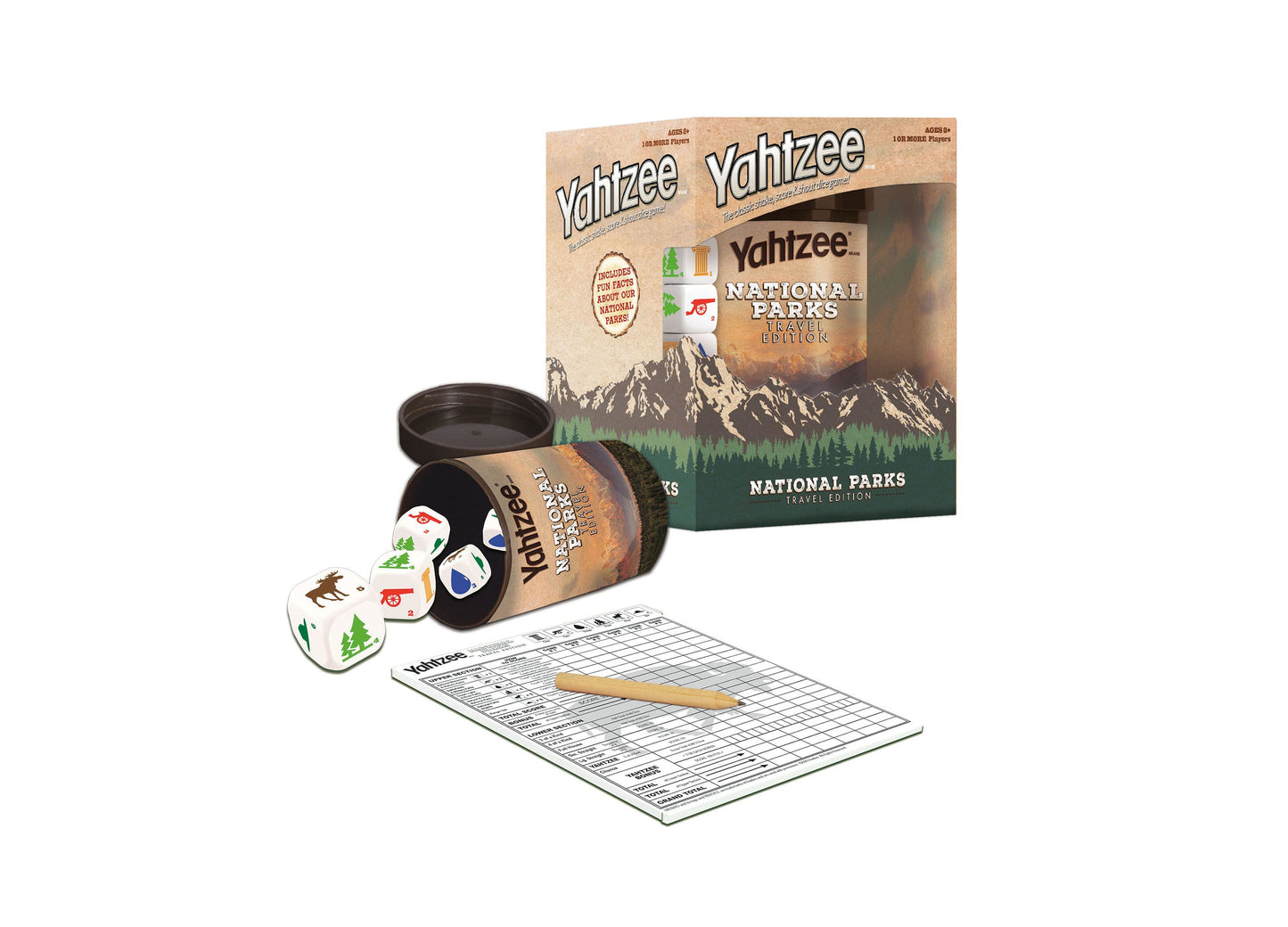 USAopoly YAHTZEE®: National Parks Travel Edition Dice Game