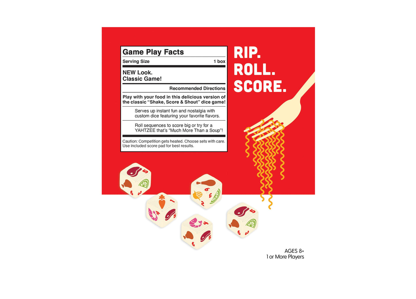 Nissin Cup Noodles Yahtzee Dice Game by USAopoly