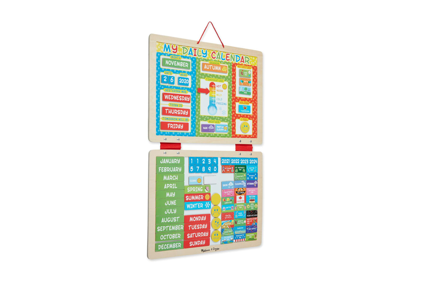 Melissa & Doug My First Daily Magnetic Calendar - Educational Toy for Kids