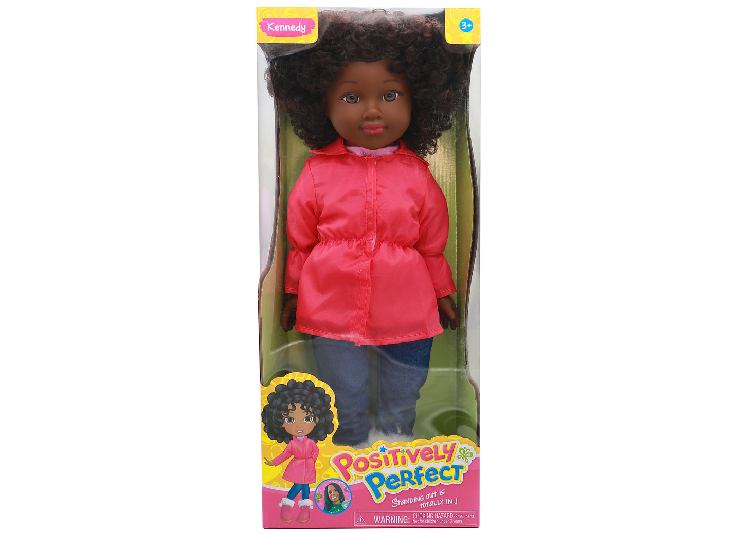 Positively Perfect 18-inch Doll - Kennedy with Styling Hairbrush