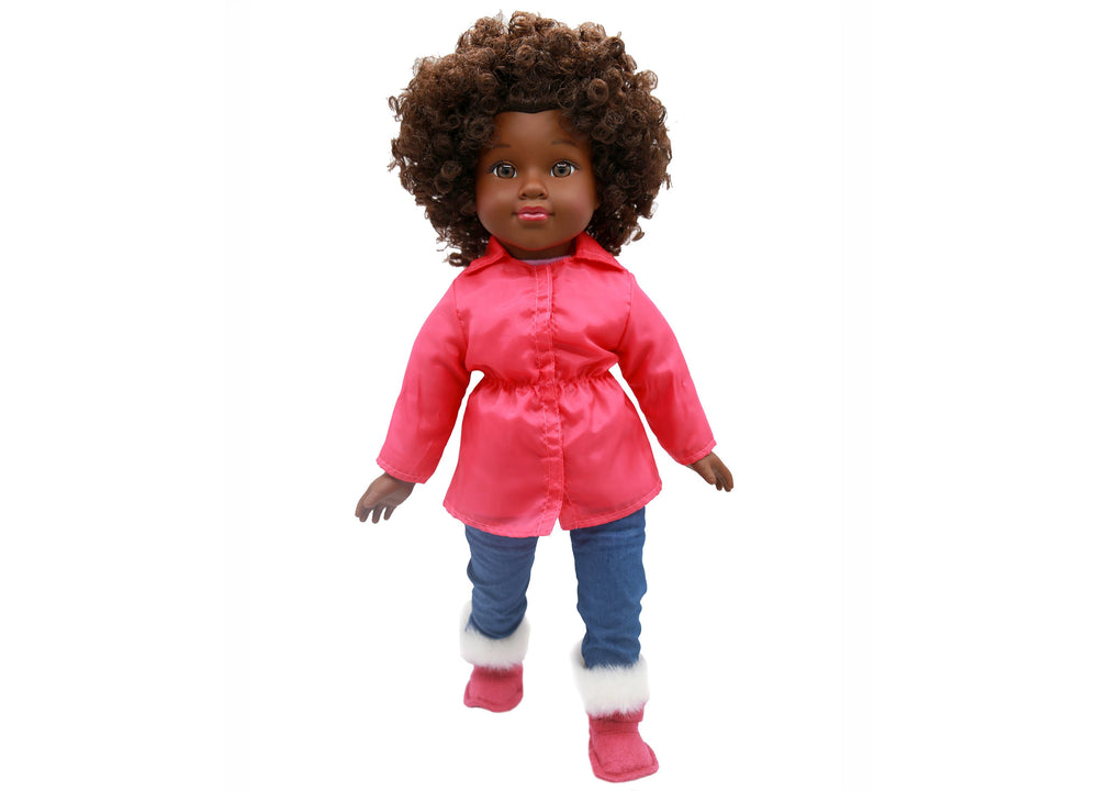 Positively Perfect 18-inch Doll - Kennedy with Styling Hairbrush