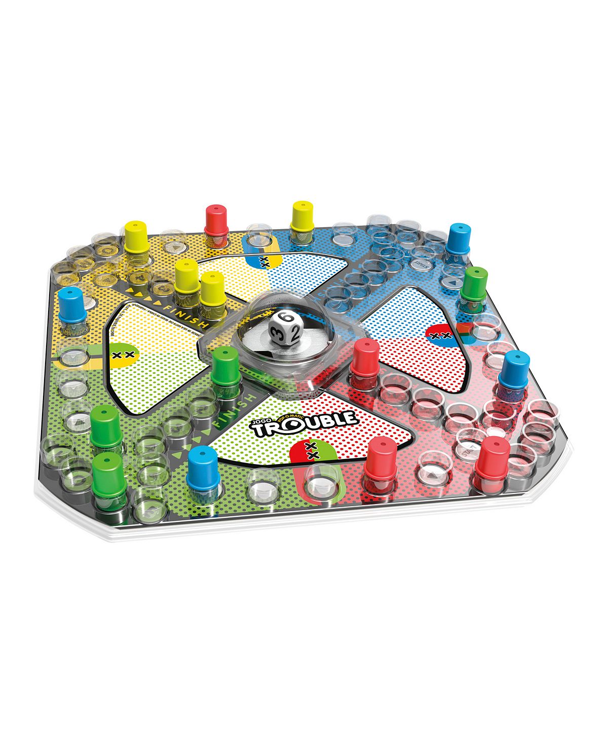 Hasbro Trouble Game with Pop-O-Matic Bubble and Power Up Spaces