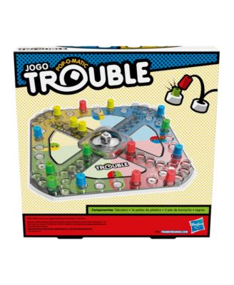 Hasbro Trouble Game with Pop-O-Matic Bubble and Power Up Spaces