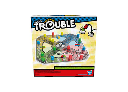 Hasbro Trouble Game with Pop-O-Matic Bubble and Power Up Spaces