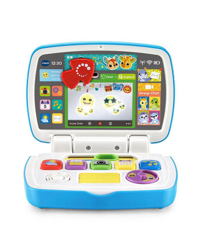 VTech Toddler Tech Laptop - Interactive Learning Toy with Magic Mirror - Blue