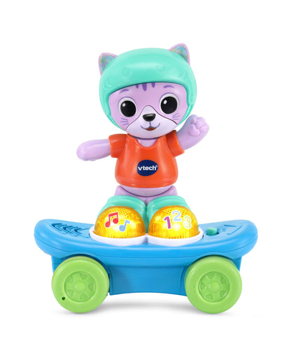 VTech Pull Back Skater Cat Interactive Learning Toy