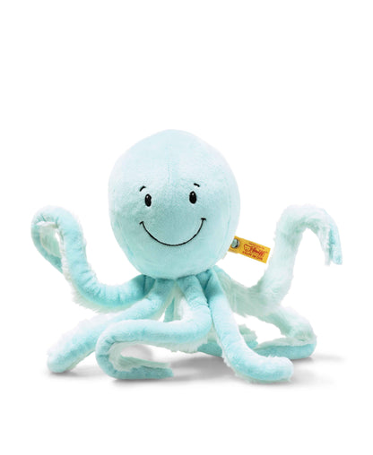 Steiff Ockto Octopus 11 inch Plush Toy - Turquoise Blue