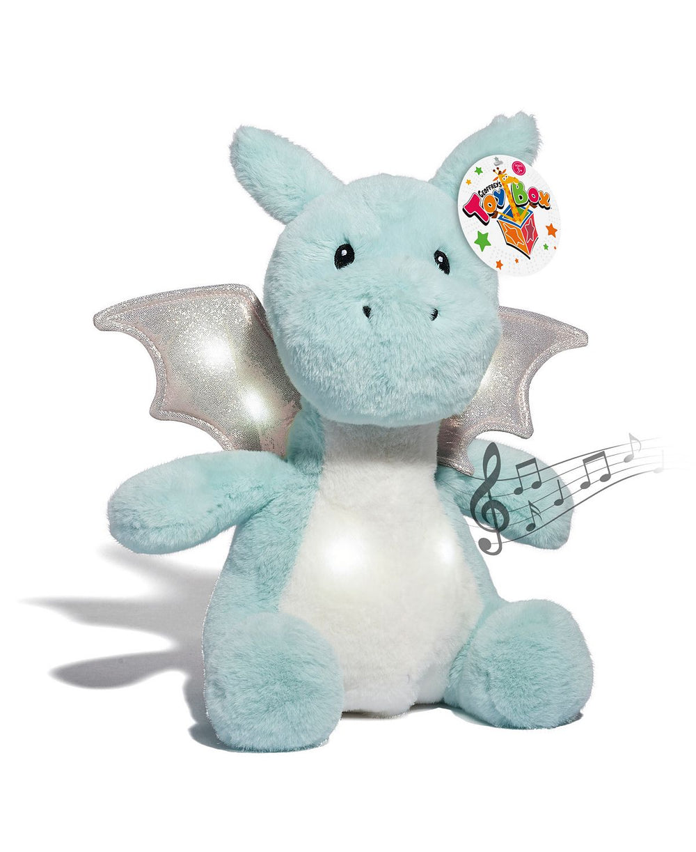 Geoffrey's Toy Box 13 inch Interactive LED Light-up Dragon Plush - Exclusive