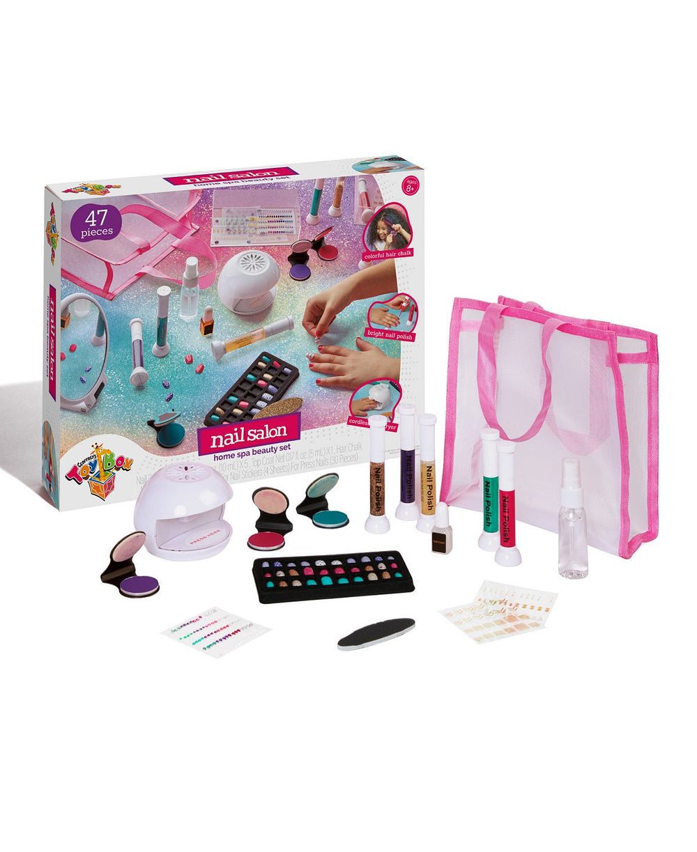 Geoffrey's Toy Box 47-Piece Pampered Play Day Spa Beauty Set for Kids