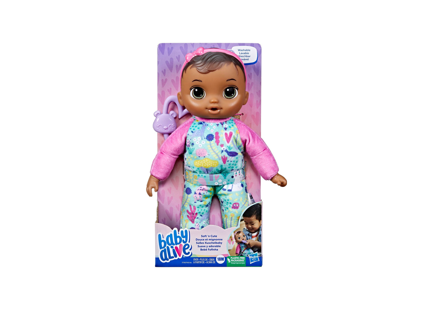 Baby Alive Soft 'n Cute Plush Doll with Teether - Machine Washable