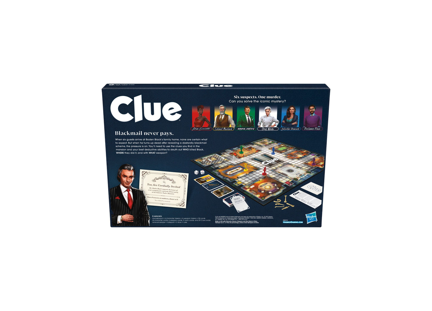 Clue Luxury Edition Board Game with Gold-Plated Tokens